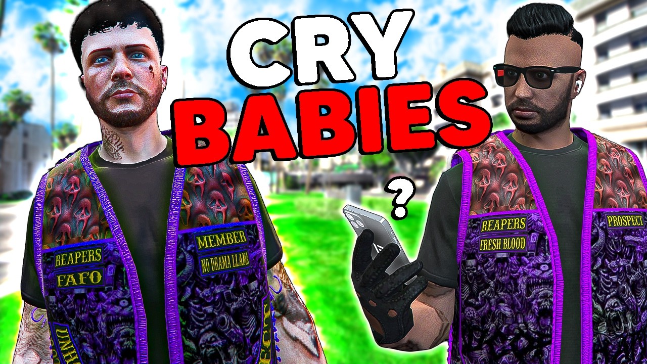 Trolling Crybaby Bikers In GTA RP