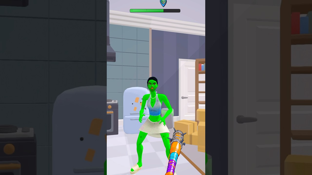 Tenho que bater nos zumbis 🧟‍♀️ 😱 #gameplay #games #gaming #shorts #viral