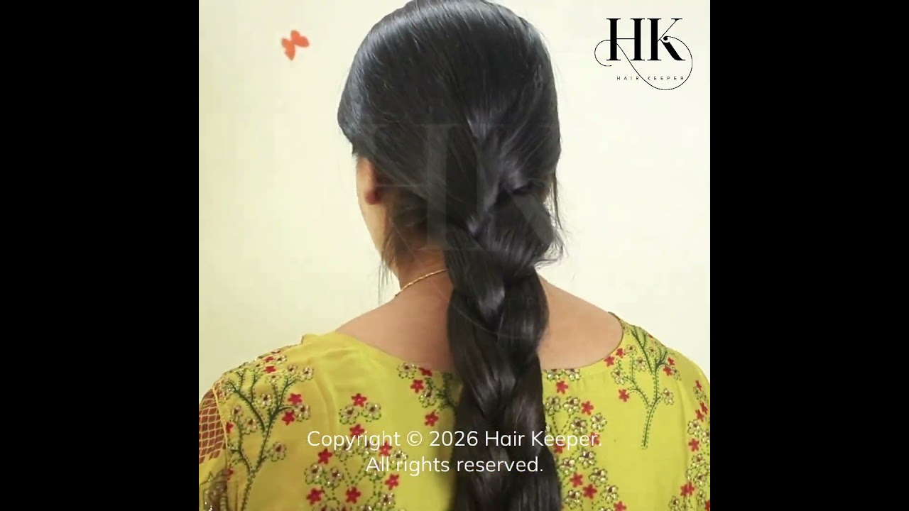 Easy 1-Minute Braid for Knee-Length Thick Hair! 🤯 #HairGrowth | Sleek & Voluminous Full Length Braid
