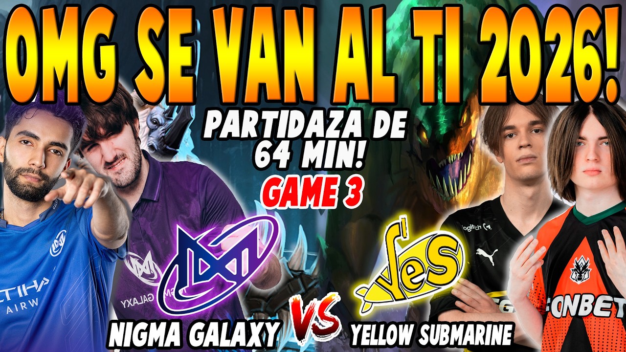 NIGMA GALAXY vs YELLOW SUBMARINE [GAME 3] BO3 - SUMAIL, DAVAI vs SHIGETSU - THE INTERNATIONAL DOTA2
