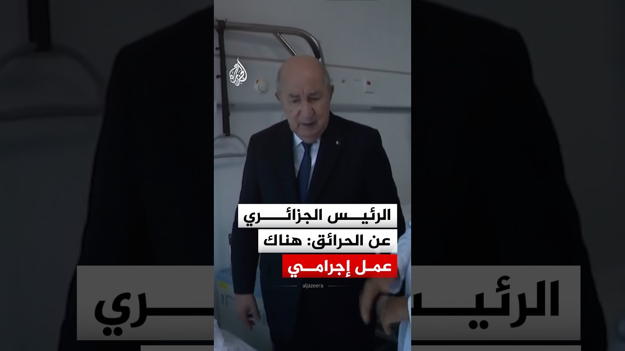 الرئيس الجزائري عن الحرائق: أعتقد أن هناك عملا إجراميا وسنجري تحرياتنا