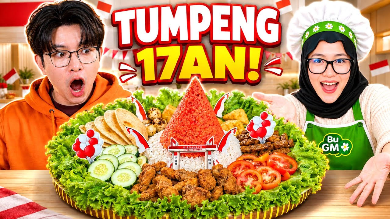 Aku Masak Tumpeng Merah Putih Buat 17 Agustusan di Rumah