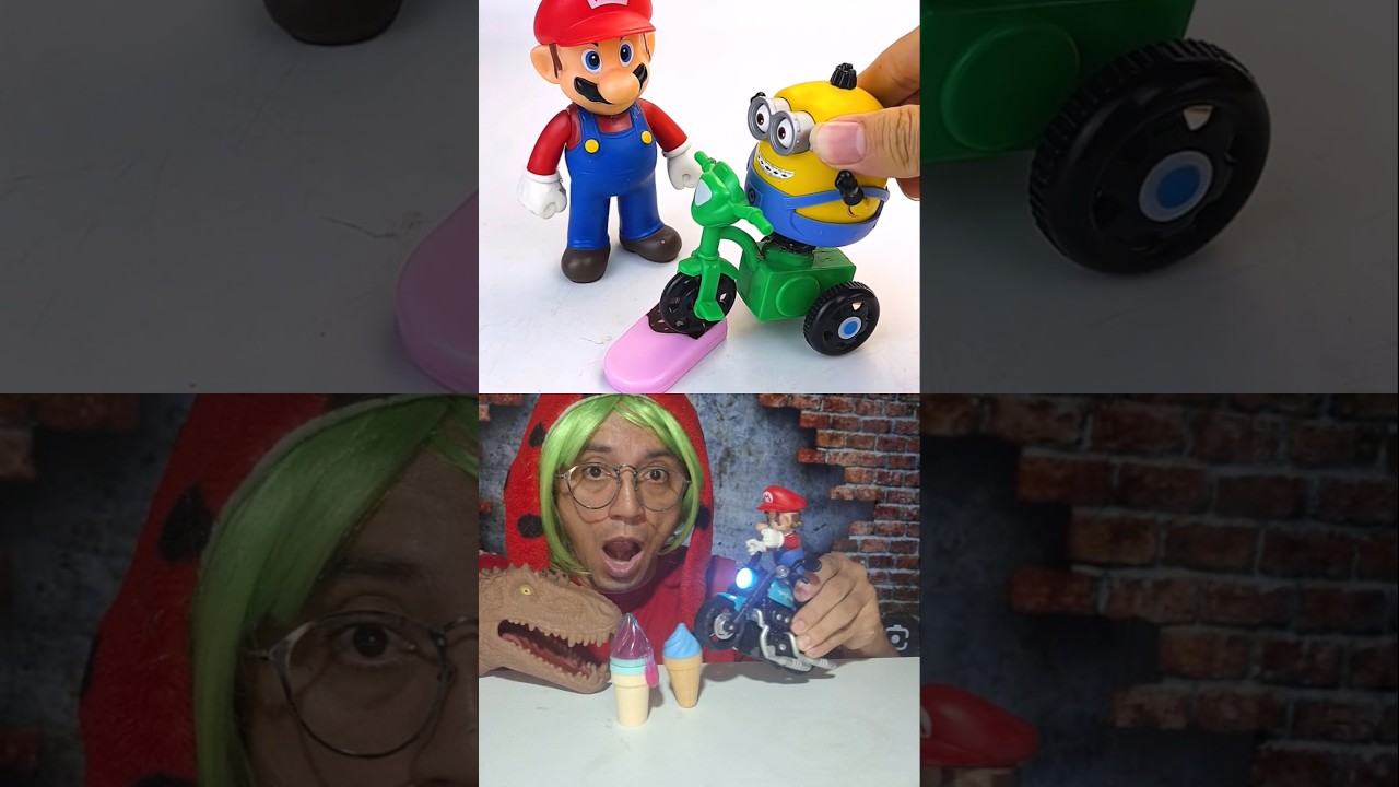 Satisfying Unboxing Mario Bros, 패트릭, 미니언즈 헬리콥터 & 몬스터들! 🛸✨ ASMR 장난감 언박싱 #마리오 #미니언즈