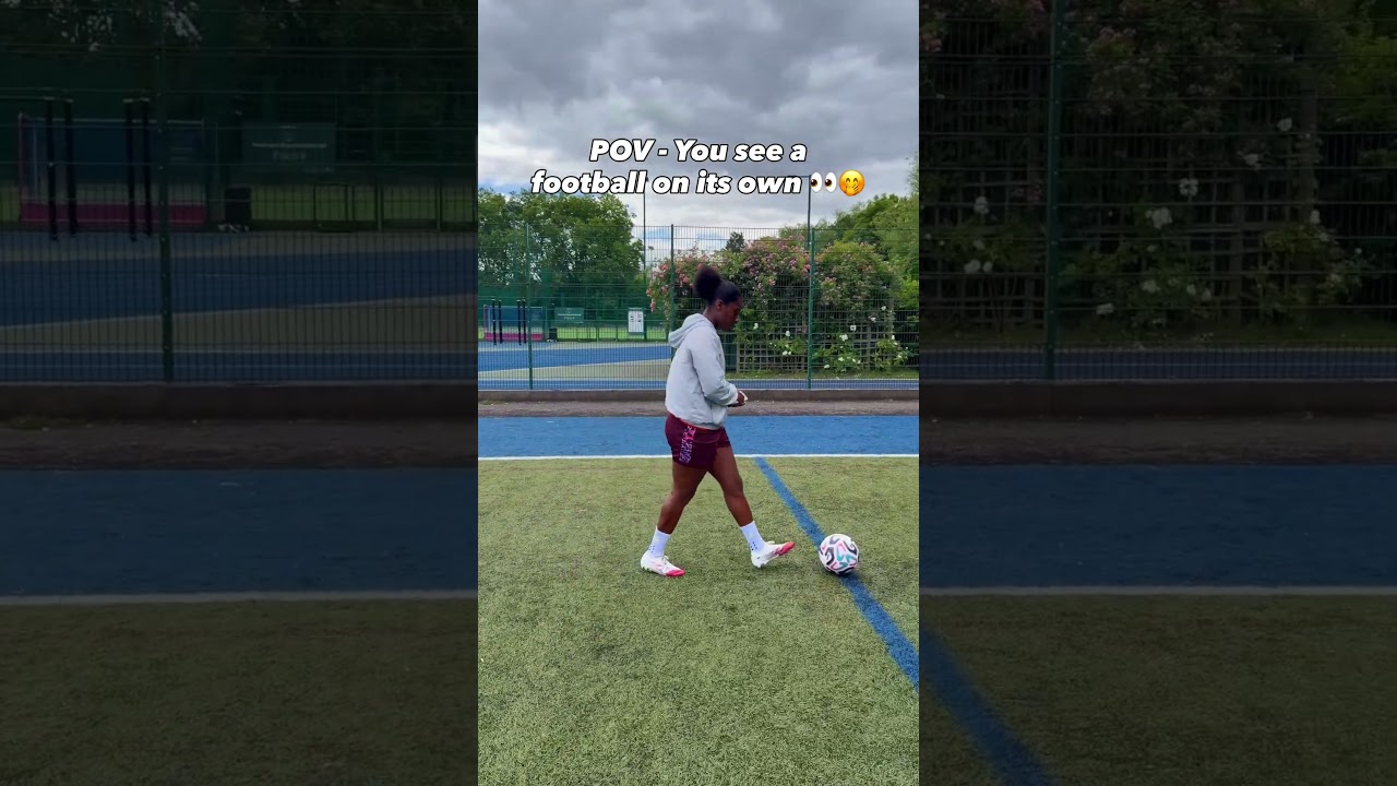 POV - You see a football on its own 👀🤭 #soccer #football  #shorts