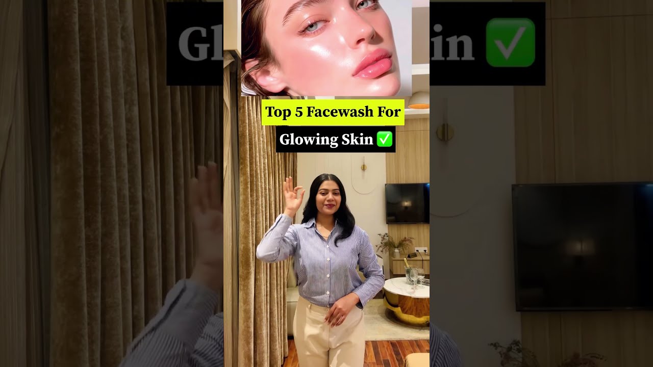 Top 5 Facewash For Glowing Skin ✅✅✅ #skincare #shortvideo #glowingskin #glow #glowing #viralshorts