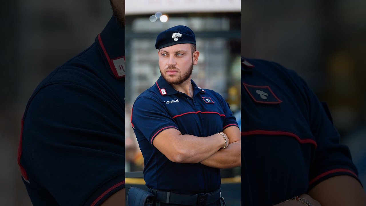 Surprised a Carabinieri officer in Italy 🇮🇹🫡 #streetphotography #police #carabinieri #Italy