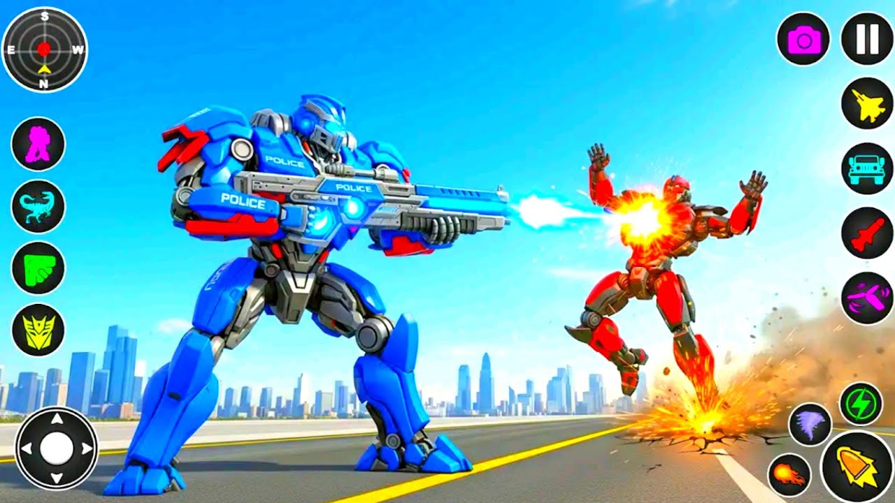 Futuristic Optimus Prime Transformers: Truck Robot City Battle 2026 - Android Gameplay