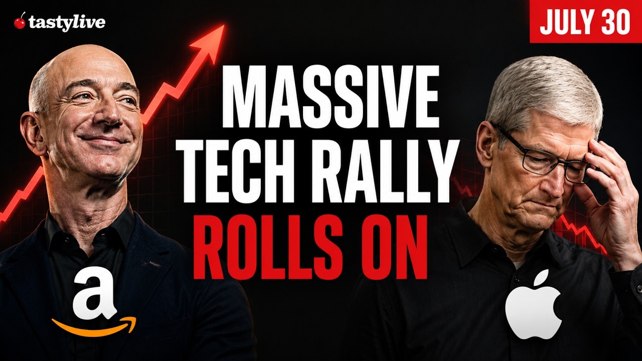 Massive Tech Rally Rolls On: Amazon Jumps, Apple Slips Despite 22% iPhone Growth | Live Trading