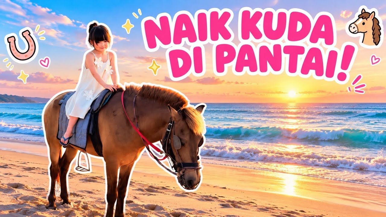 YUKA-CHAN NAIK KUDA DI PANTAI! | vlog