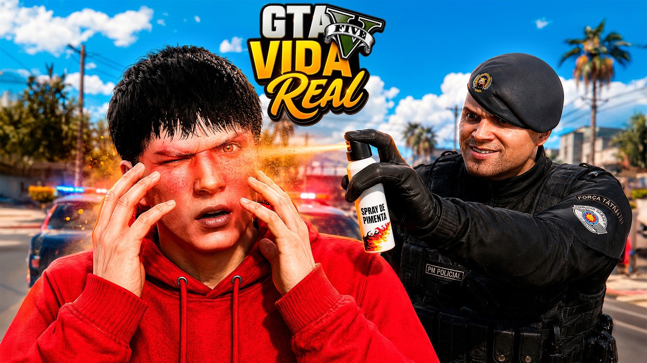 GTA V : VIDA REAL - A POLICIA VAI ENCONTRAR O CARRO ESCONDIDO NA OFICINA! - EP.33