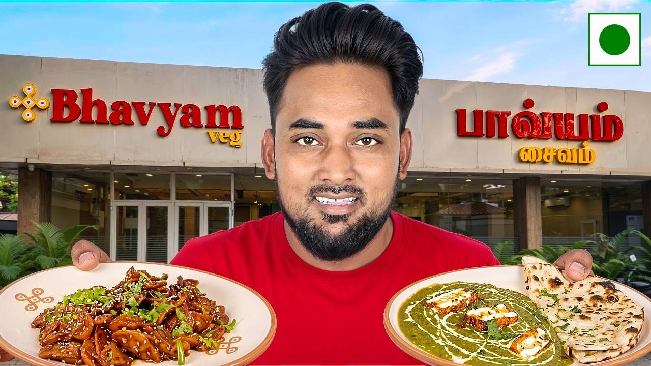 Trying VEG food at Bhavyam Bhawan🤩