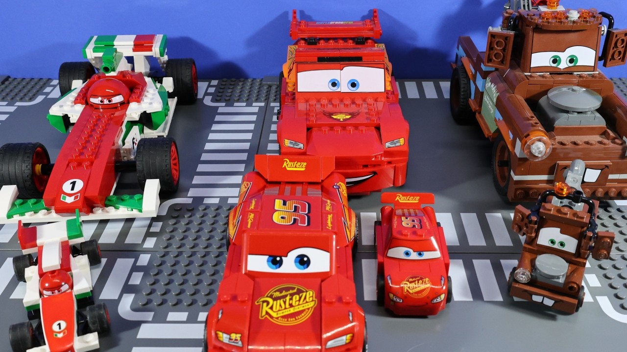 LEGO Cars, McQueen, Mater and Francesco BIG Builds