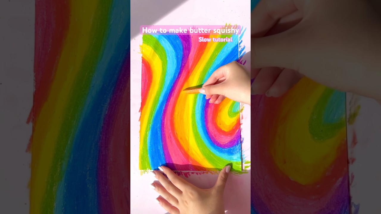 How to make butter squishy🌈 slow tutorial✨