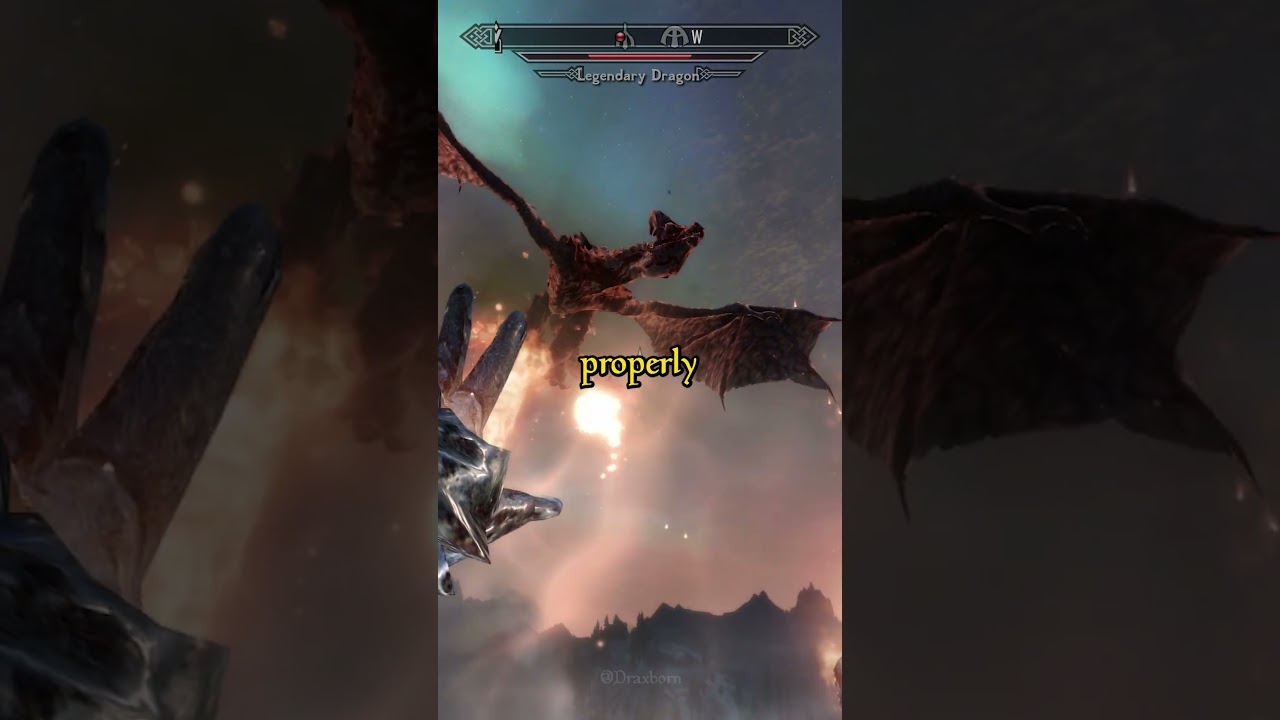 Most Players Don't Know This Dragon Trick #skyrim #gaming