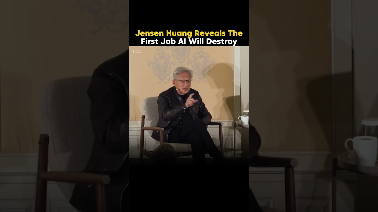 AI Replaces First🤖💯#jensenhuang #nvidia #ai