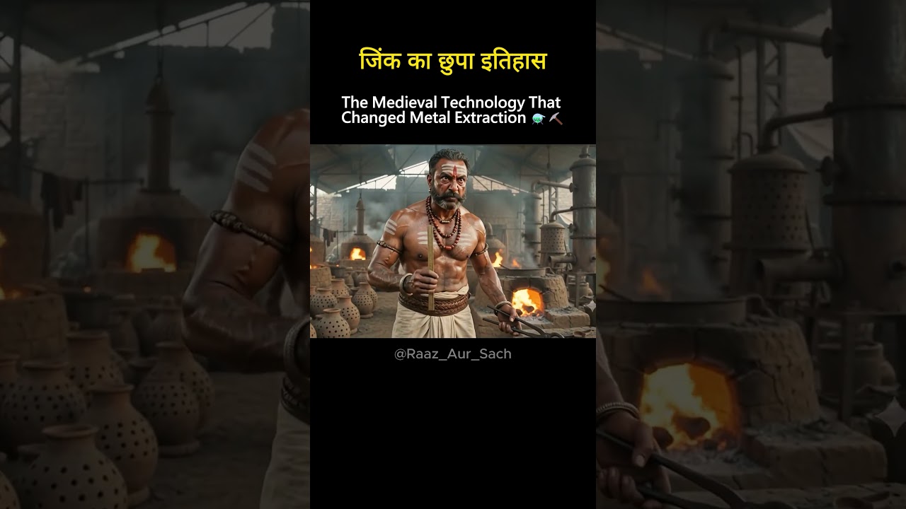 How India Made Pure Zinc 400 Years Before the World? 😳⚗️#zinc #history #shortvideo