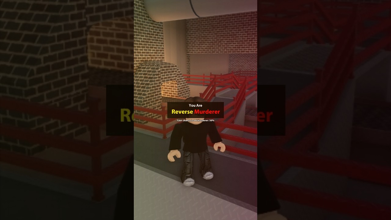 Reverse Murderer in Murder Mystery 2.. 😂 #roblox #shorts #murdermystery2 #mm2roblox