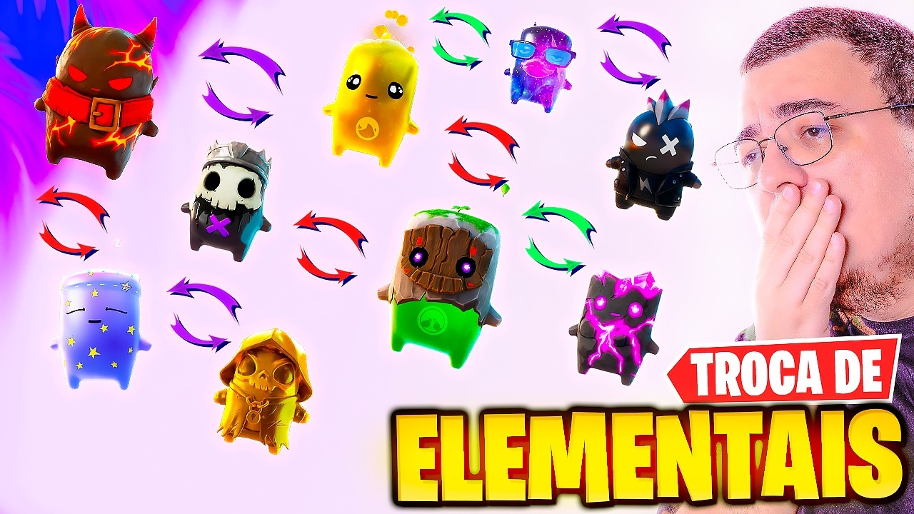 COMO TROCAR ELEMENTAIS E COMPLETAR SUA COLEÇÃO MAIS FACIL NO FORTNITE