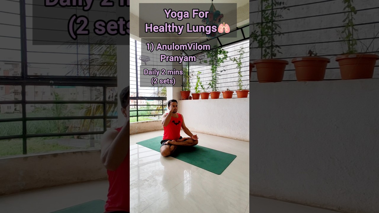 🧘🏻‍♀️Yoga for Healthy Lungs #shorts #yogaforhealth #lunghealth