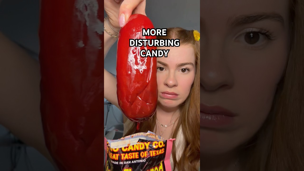 trying MORE disturbing candy 😏🧀 #candyhaul #candyreview #viralcandy #weirdfood #gross