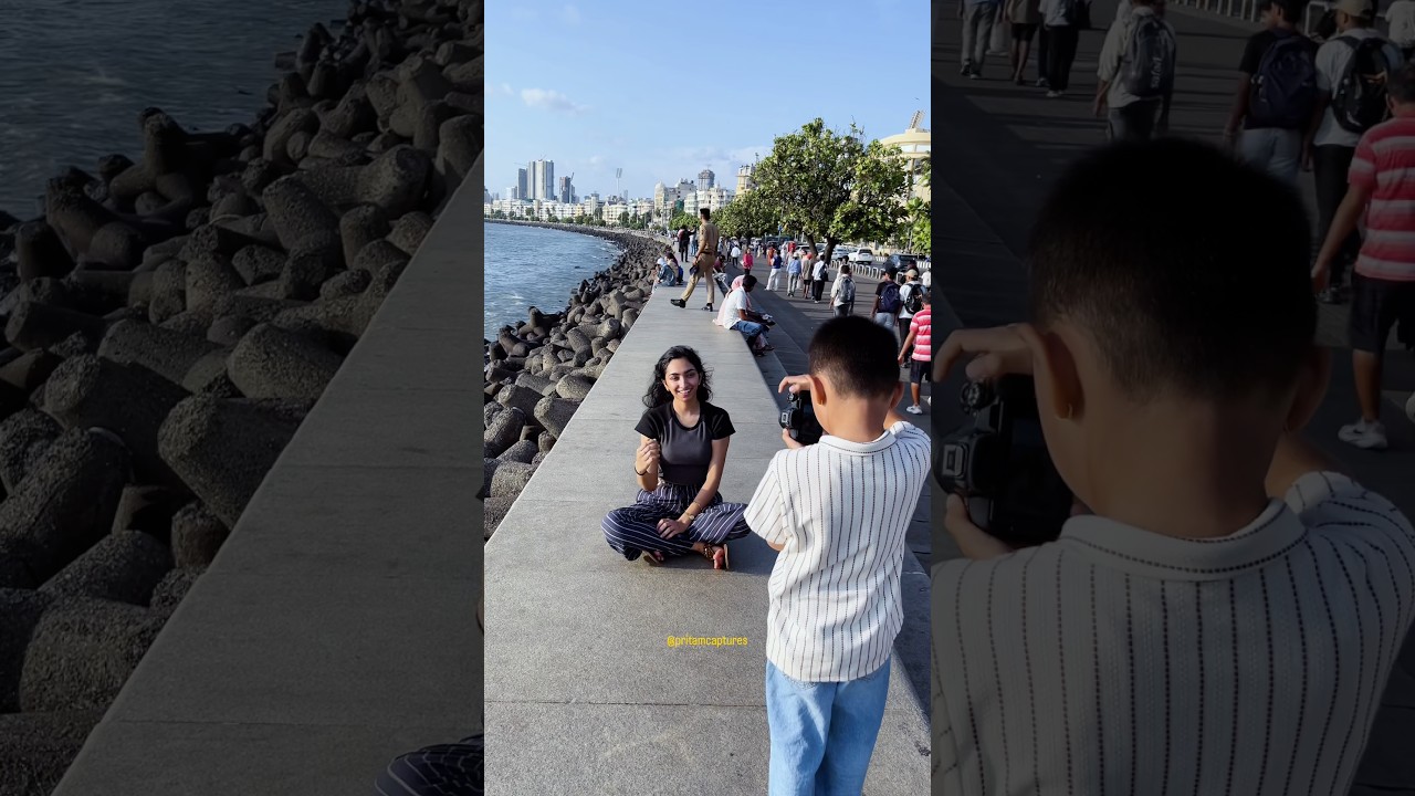 7-Year-Old Photographer Approaches Strangers for Photos! 📸😲 #photography #youtubeshorts #ytshorts
