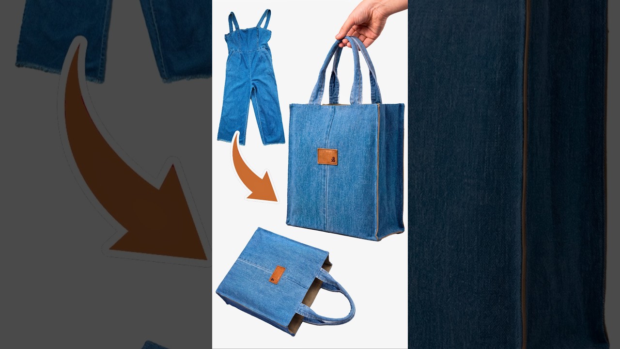 The Best Way to Sew a Denim Tote Bag From Old Jeans: Thrift Flip | Miarti 🧵