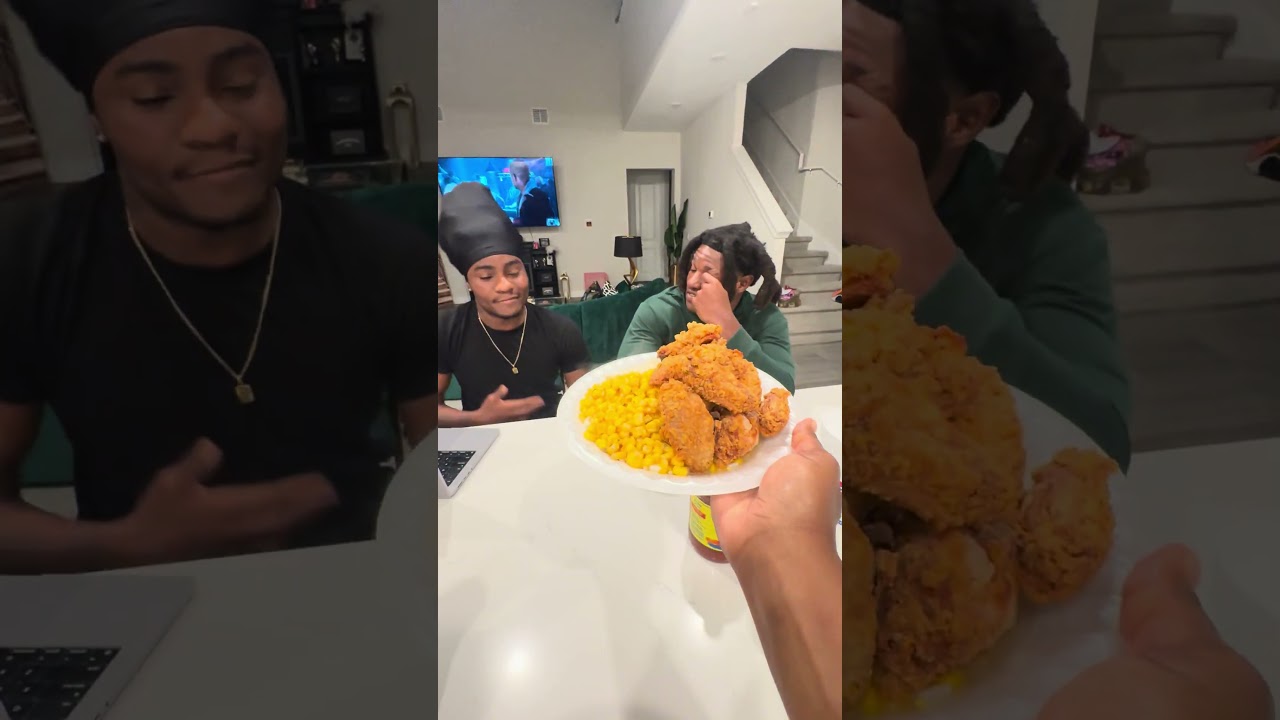 Mom bring 2nd son plate but the oldest son does this🤣 Watch til end #shorts