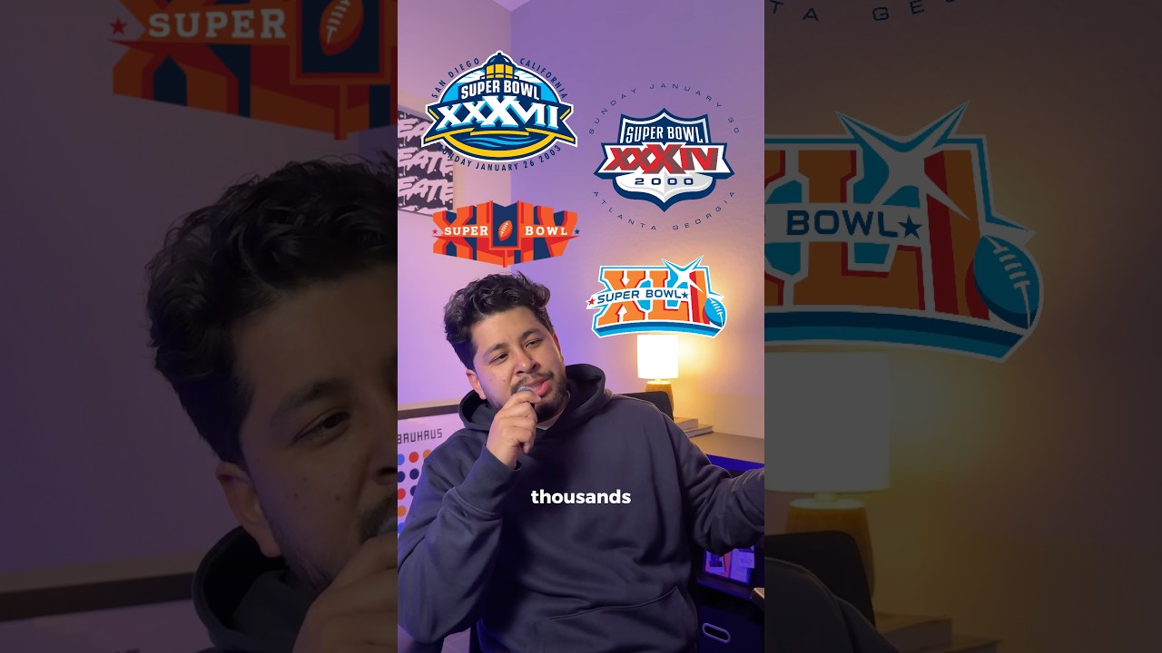 Which is the best Super Logo design era? #nflfootball #superbowl #nflnews