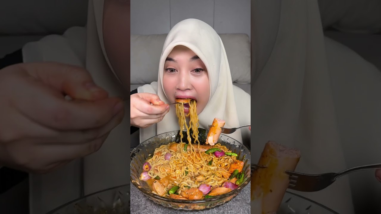 Creamynya bikin nagih banget 🤤🤤🤭🤭 #khaliliz #mukbang