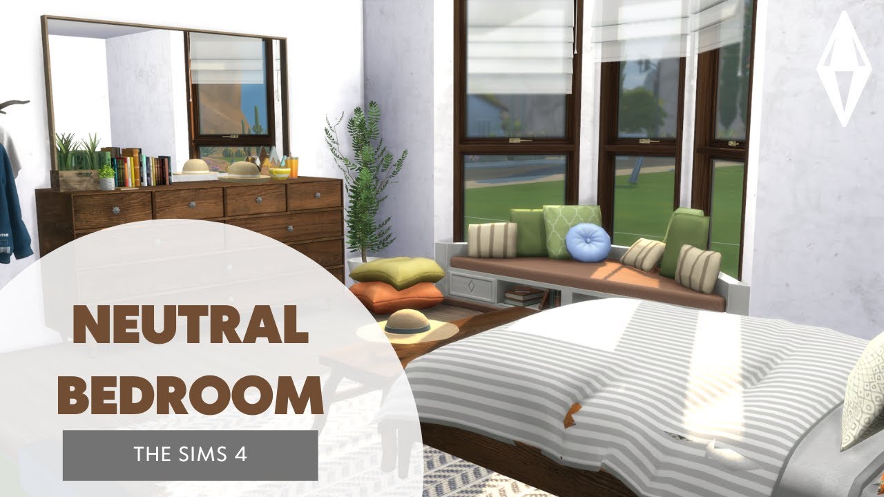 NEUTRAL BEDROOM // THE SIMS 4 SPEED BUILD