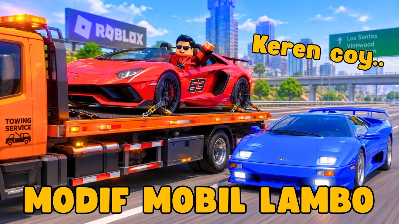 BELI DAN MODIF MOBIL LAMBORGHINI TERKEREN DAN TERCEPAT DI ROBLOX