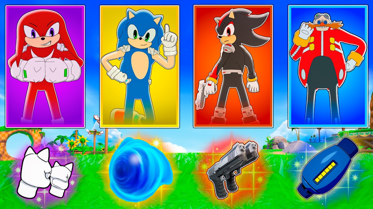 COMPLETÉ EL RETO DE SONIC EN FORTNITE