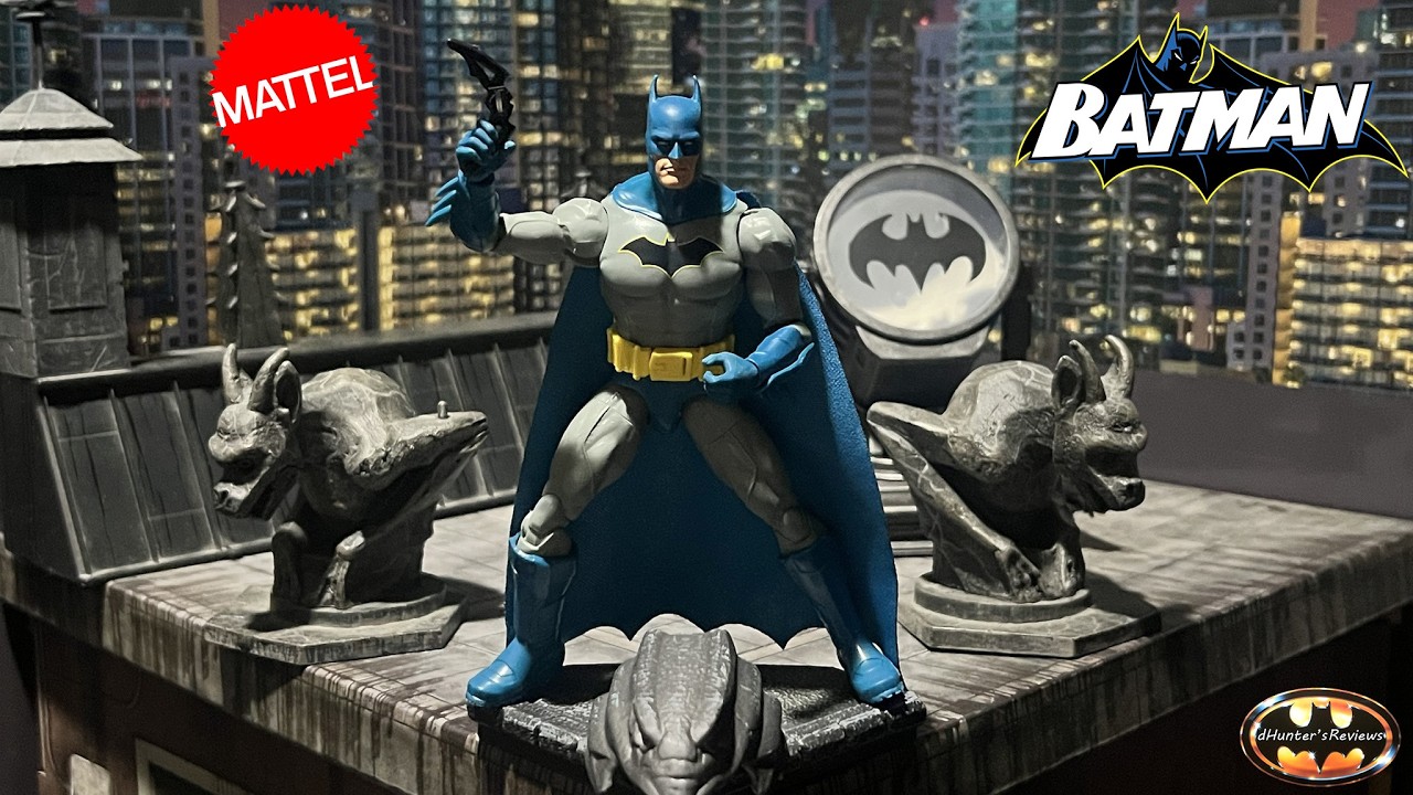 Mattel Batman 6" DC Core Blue Grey Basic Action Figure Review & Comparison