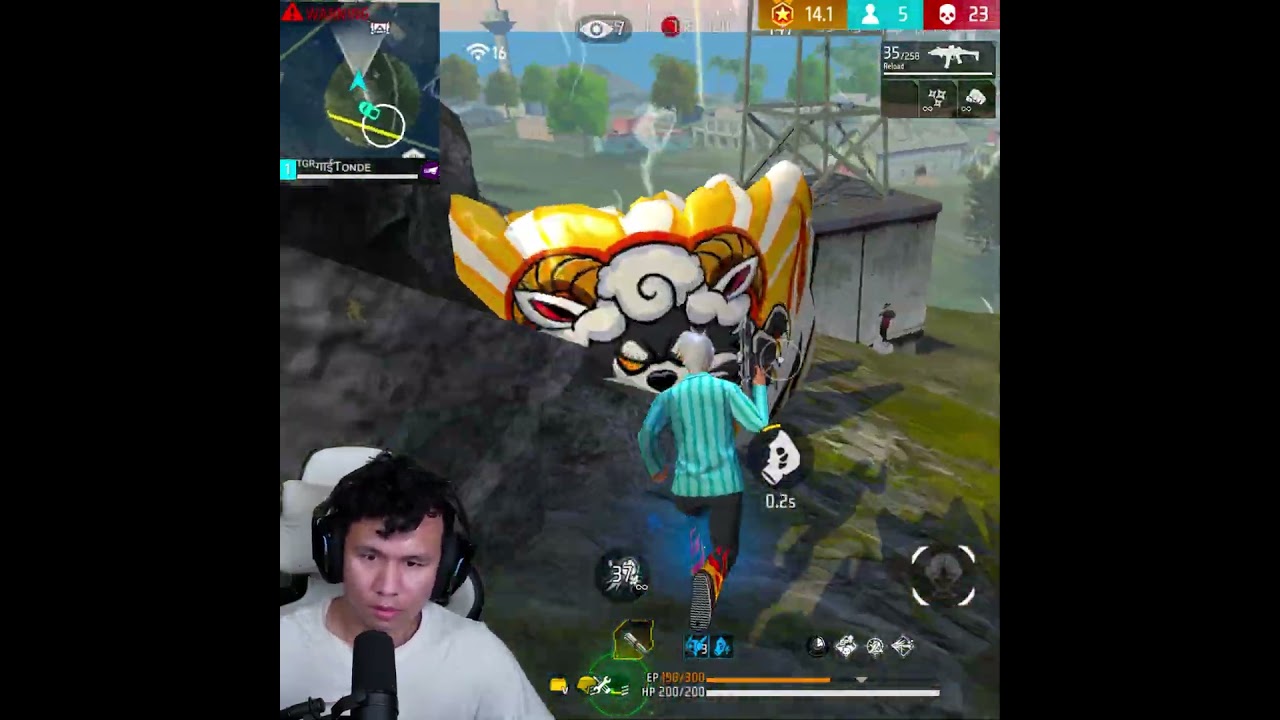 Skorp Gun New Smg King 1 vs 4 Clutch 🔥 #freefire #shorts #tondegamer