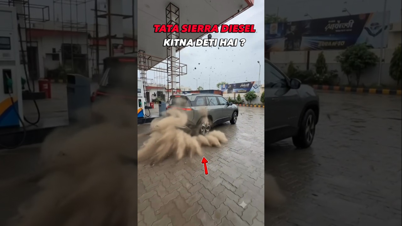 Tata Sierra Diesel 100KM Mileage Test - Kitna Deti hai? #shorts