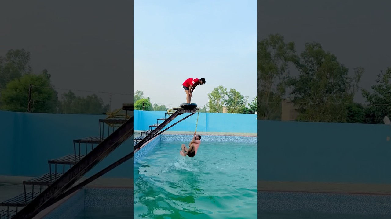 Swimming pool Me MagarmachAa Gaya #shortsfeed #comedy #viralvideo