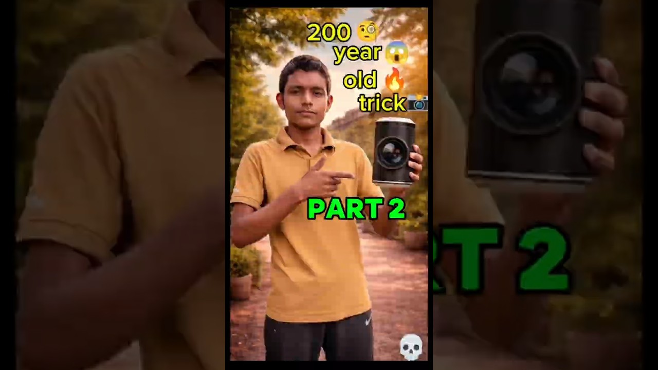 PART 2😱I Took a Photo Using Only Sunlight! (200-Year-Old) Trick#science #ScienceExperiment#DIYCamera