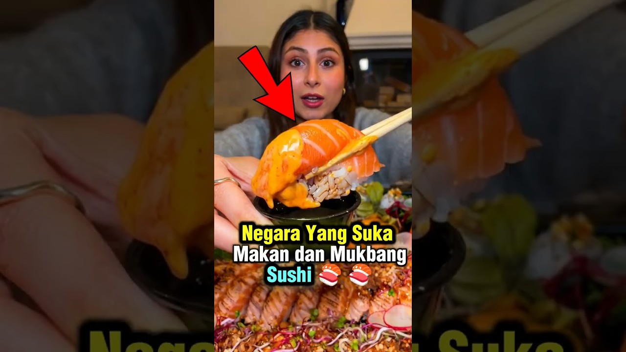 Negara Yang Suka Mukbang dan Makan Sushi Terbesar di Dunia ⁉️😱