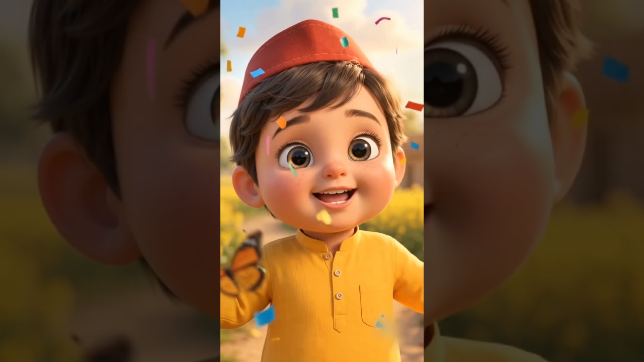 Chintu mama nache gaye baby song video #babyshorts #cartoon #mirrhymes