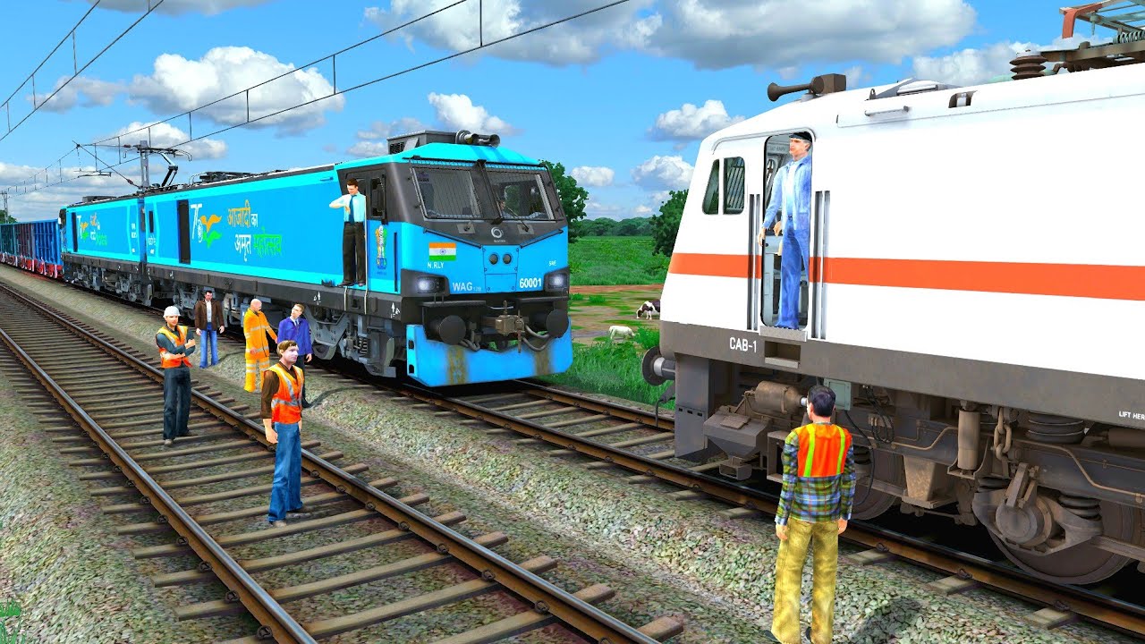 Loco Failed of WAG 12 Train Rescued by King WAP 7 