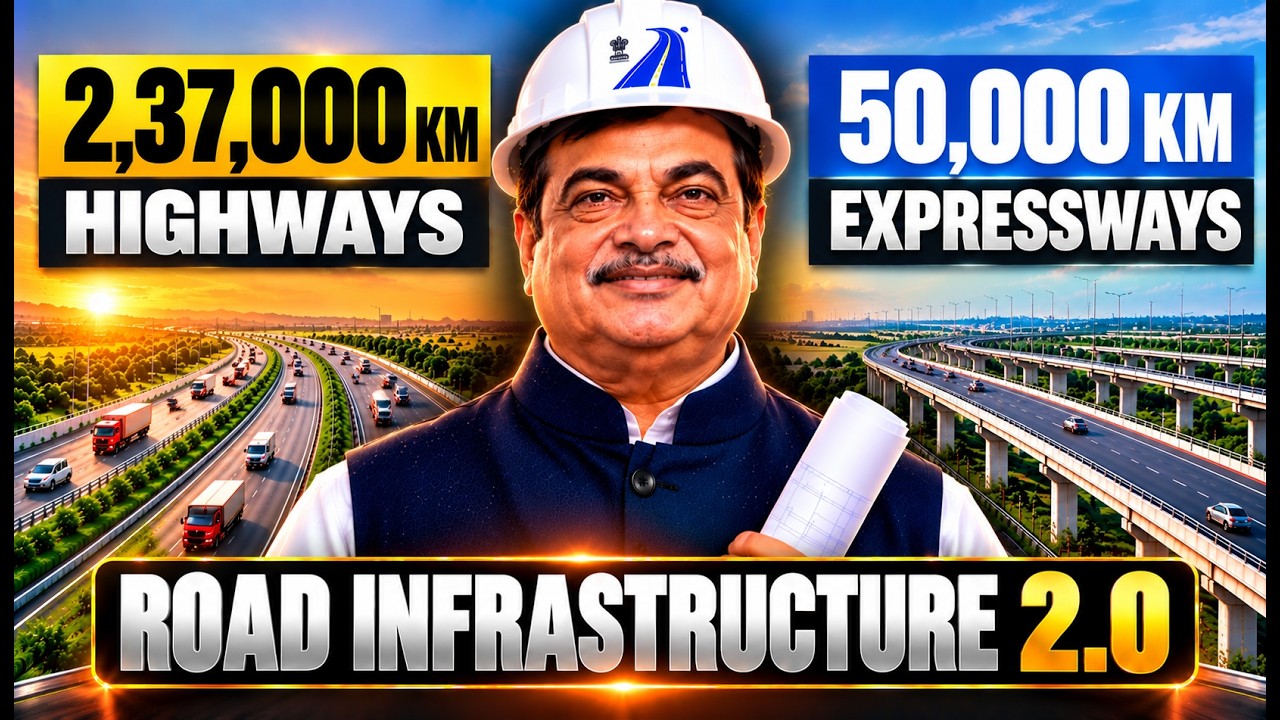 India Mega Road Infrastructure 2.0 Plan: 50000 km Expressway, 237000 km highways