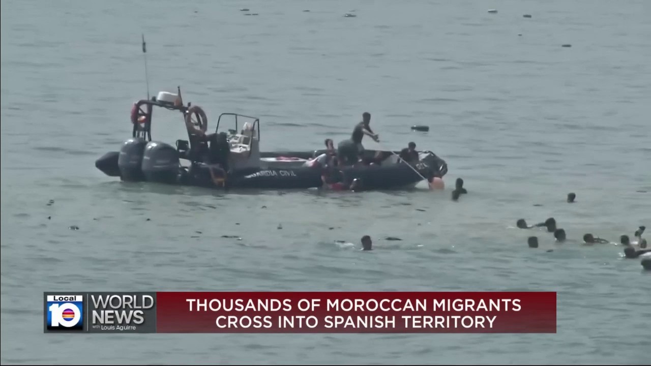 Spain deploys military to Ceuta after thousands of people breach Morocco’s border and at least 9 die