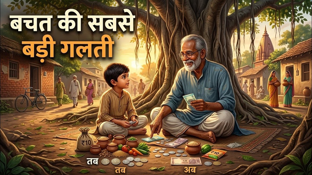 बचत की सबसे बड़ी गलती | सिर्फ Saving से अमीर नहीं बन सकते | दादाजी की अमूल्य सीख।