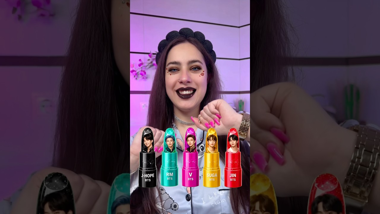 BTS Lipstick Color Check😱💋🎤#lipstick #challenge #bts #btsarmy #beauty #makeup #shorts