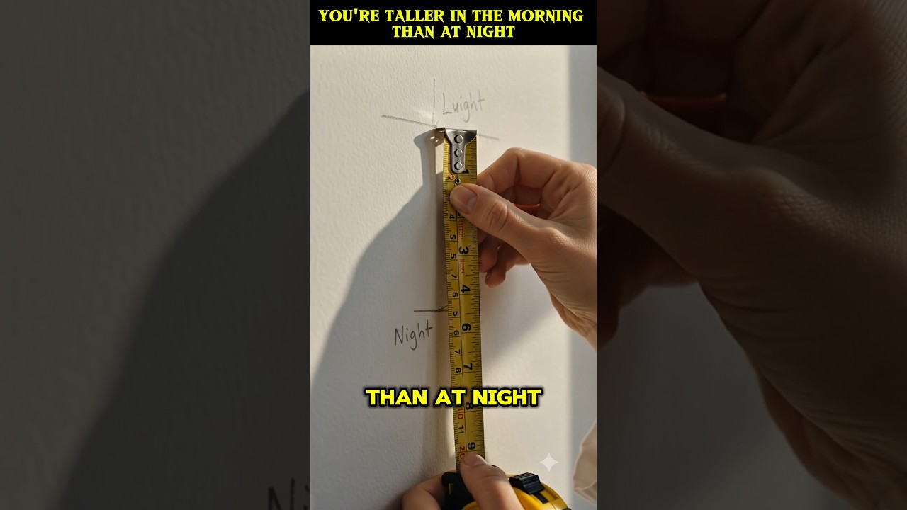 You're Taller in the Morning Than at Night! 😲