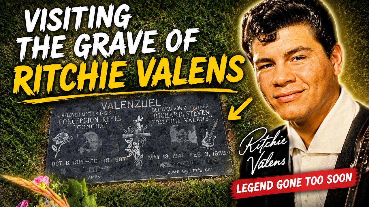 Visiting the grave of Ritchie Valens