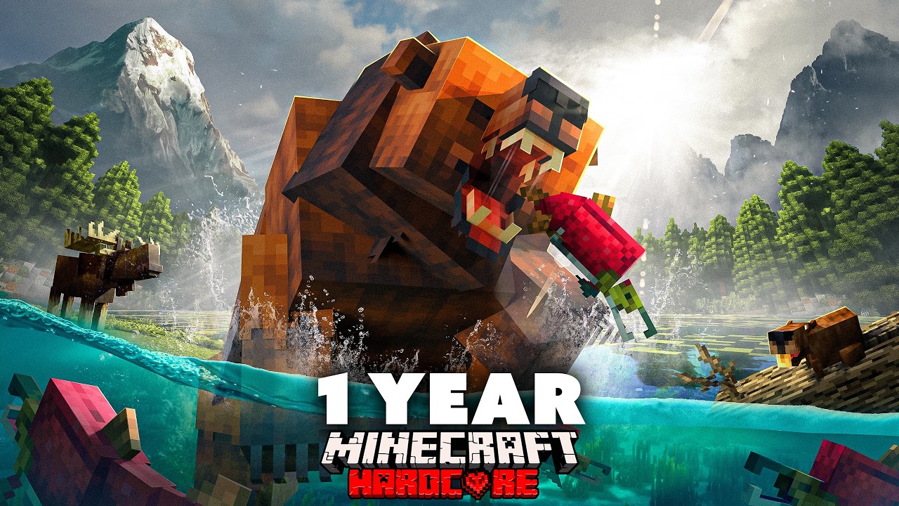 1 Year in Alaska in ULTRA REALISTIC Minecraft