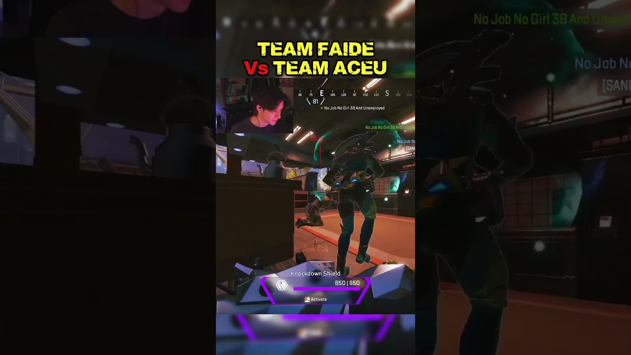 Team Faide Vs Team Aceu 🔥| #apexlegends #apexlegendsclips #short