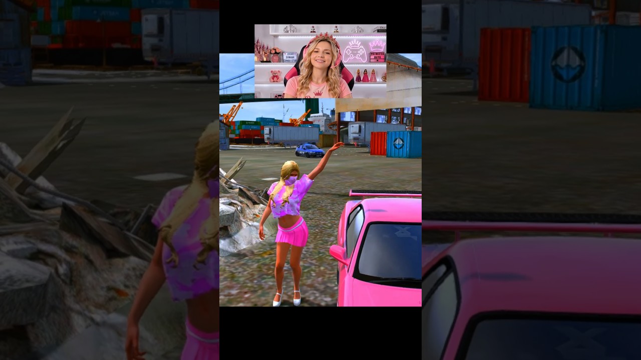 Ela ficou com o carro esperando o policial nessa fuga insana no gta rp #shorts #viralvideo