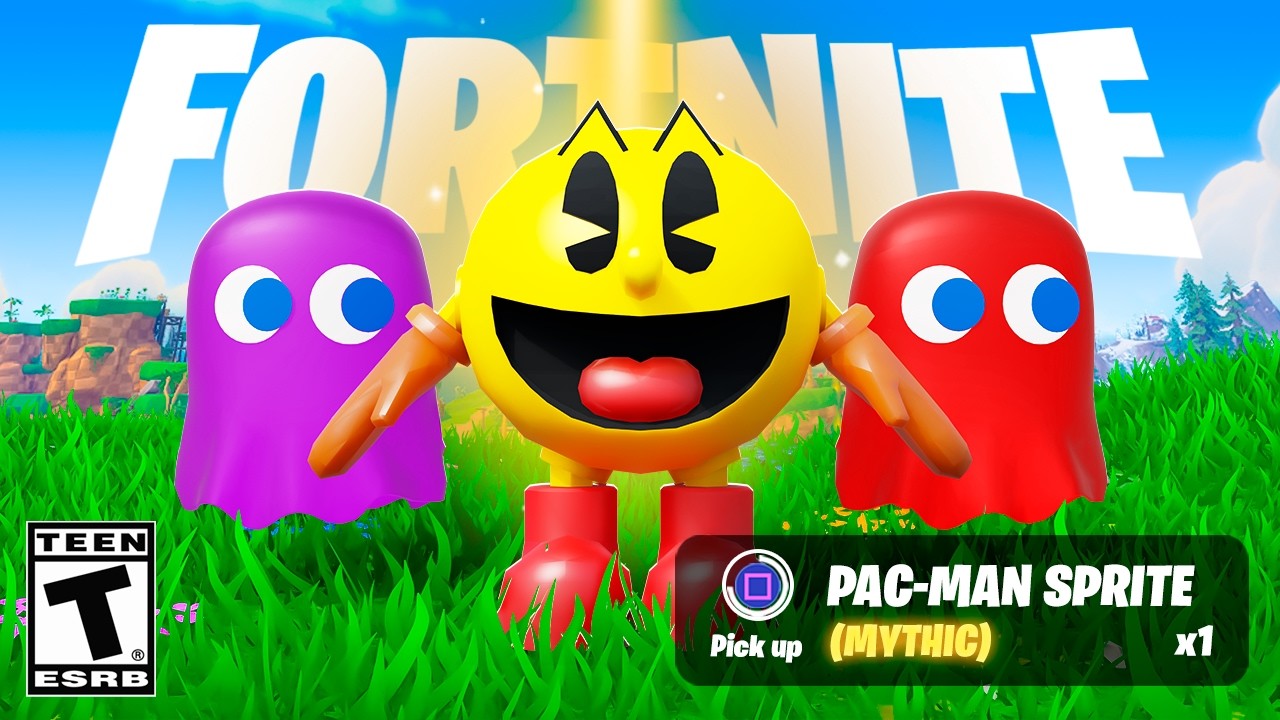 New PAC-MAN *UPDATE* OUT NOW in Fortnite! (NEW SPRITE HUNT)